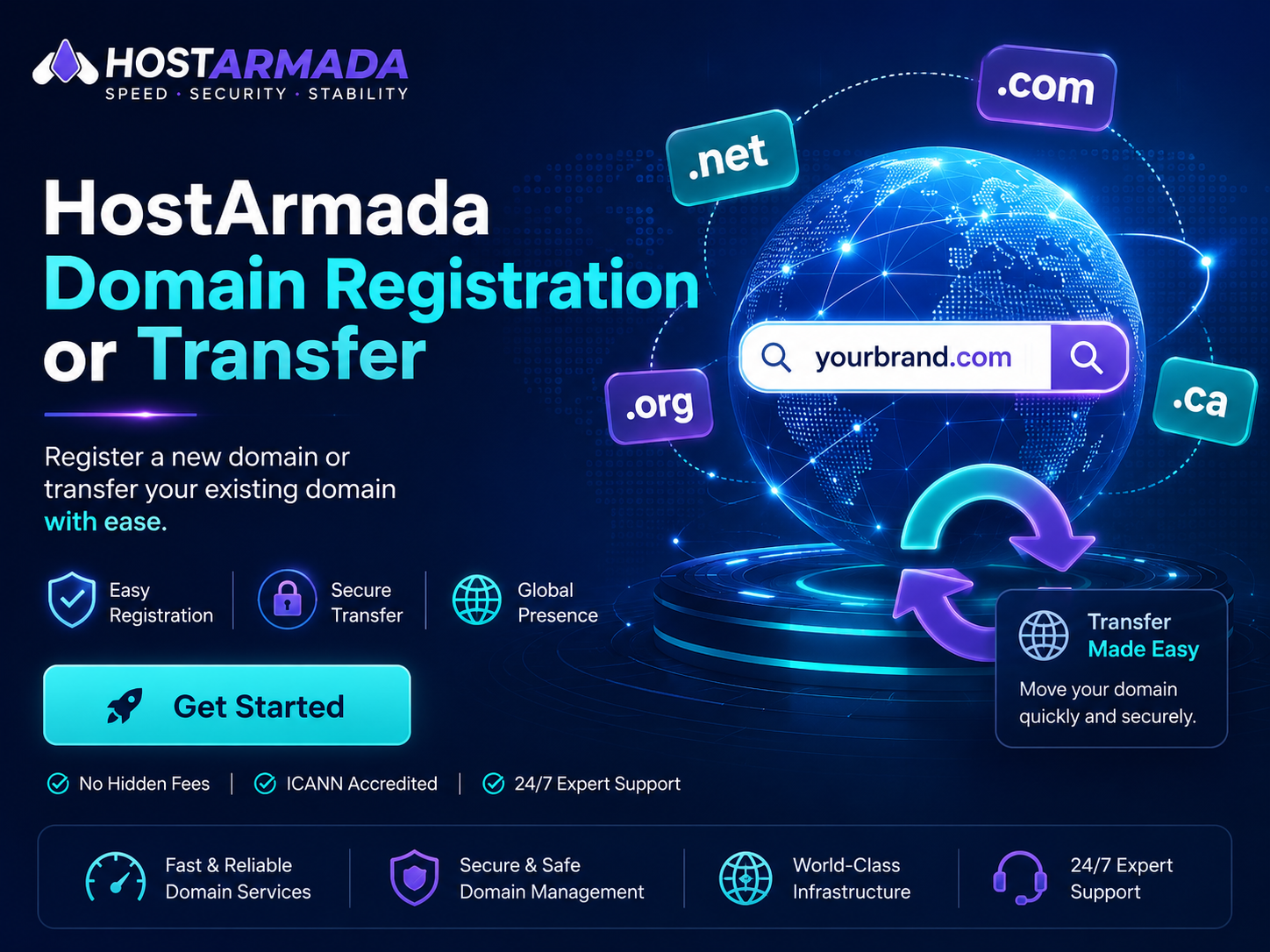 HostArmada .de Domain Registration