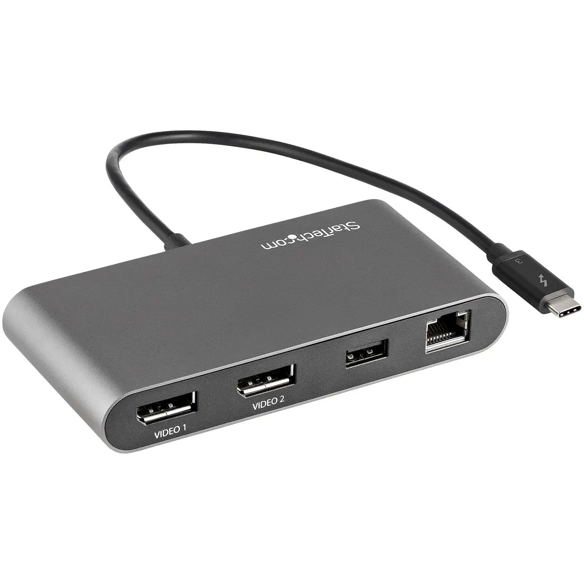 StarTech.com Thunderbolt 3 mini Dock - 40Gb video & data/dual Monitor DisplayPort 4K 60Hz/1x – TB3DKM2DPL